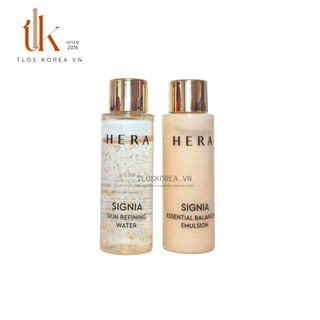 Nước hoa hồng/sữa dưỡng hera signia water emulsion 20ml chiết xuất hoa thủy tiên và vàng 24