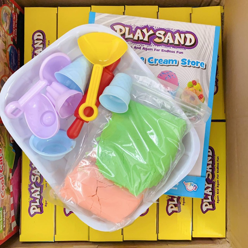 ĐỒ CHƠI CÁT ĐỘNG LỰC PLAY SAND KEM BÁNH SINH NHẬT