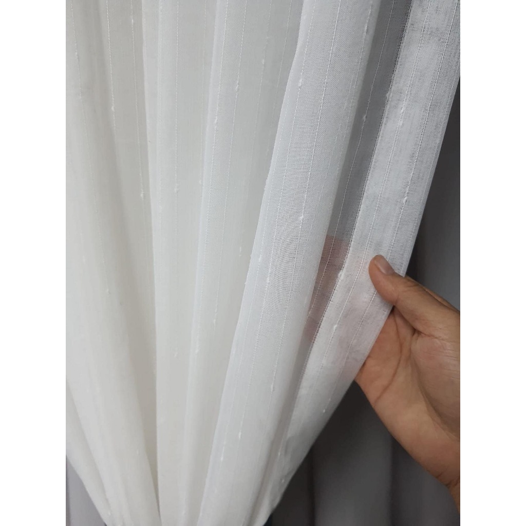 Rèm voan rèm von cho spa, đục lỗ tròn sẵn, may sẵn xinh lung linh