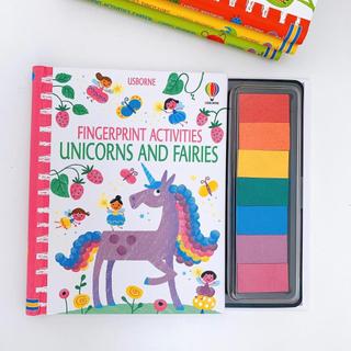 FINGERPRINT ACTIVITIES UNICORNS AND FAIRIES tập vẽ ngón tay cho bé, Đồ chơi sáng tạo cùng những ngón tay xinh
