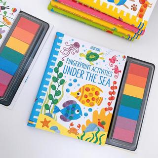 FINGERPRINT ACTIVITIES UNDER THE SEA tập vẽ ngón tay cho bé, Đồ chơi sáng tạo cùng những ngón tay xinh