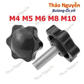 Bulong núm vặn ren đầu nhựa size m4 m5 m6 m8 m10
