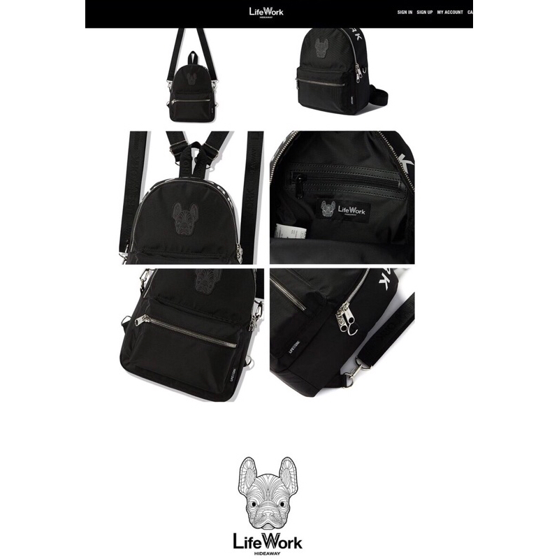 🎒 Balo LlFEW0RK xuất Hàn TQXK siêu xinh, siêu bền có thể đeo đc 2 kiểu đeo vai / đeo chéo