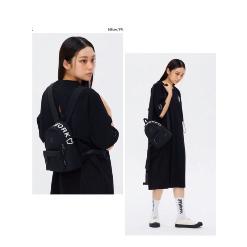 🎒 Balo LlFEW0RK xuất Hàn TQXK siêu xinh, siêu bền có thể đeo đc 2 kiểu đeo vai / đeo chéo