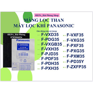 Combo màng lọc pana hepa + màng than hoạt tính f-pxf35a