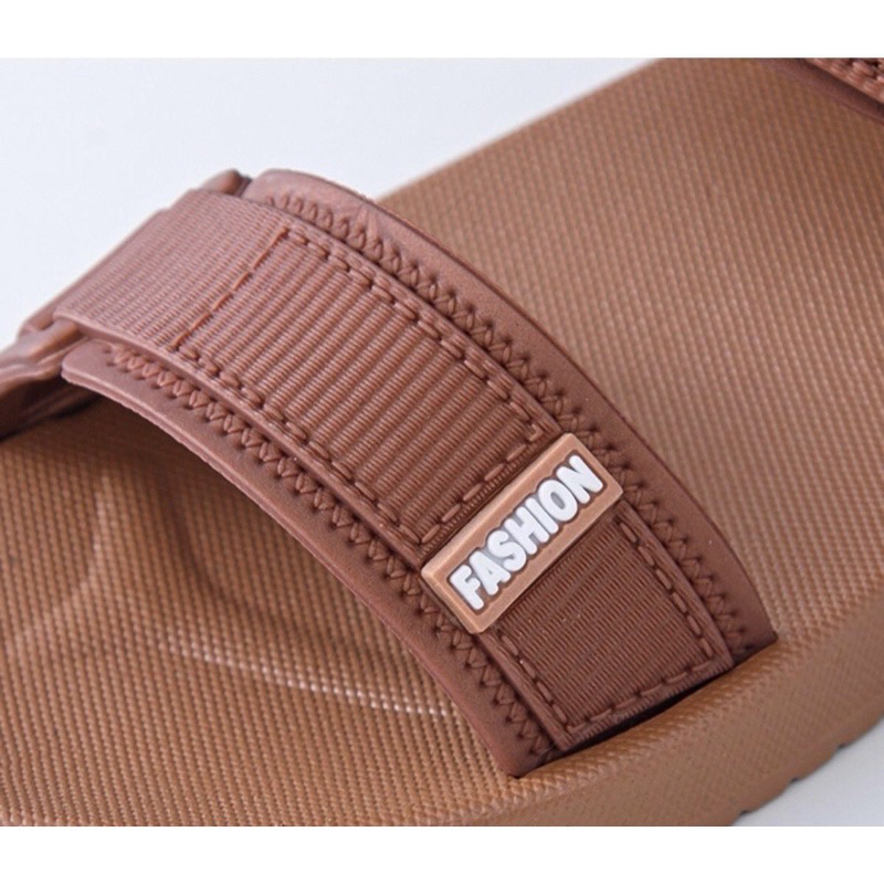 Giày sandal nhựa đi mưa cao su non chống trơn trợt 2 quai fashion