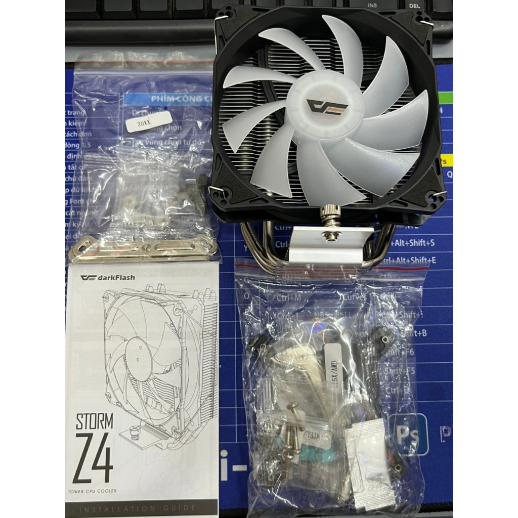 Tản nhiệt khí Darkfash Z4  Rainbow LED  New - Chính hãng - BH 12 Tháng