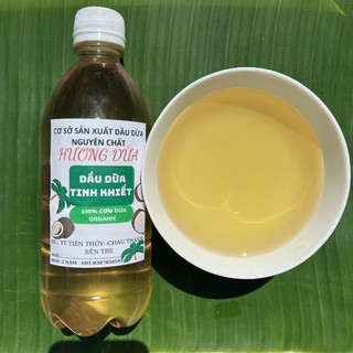 Dầu dừa nguyên chất 500ml nấu thủ công thơm lừng