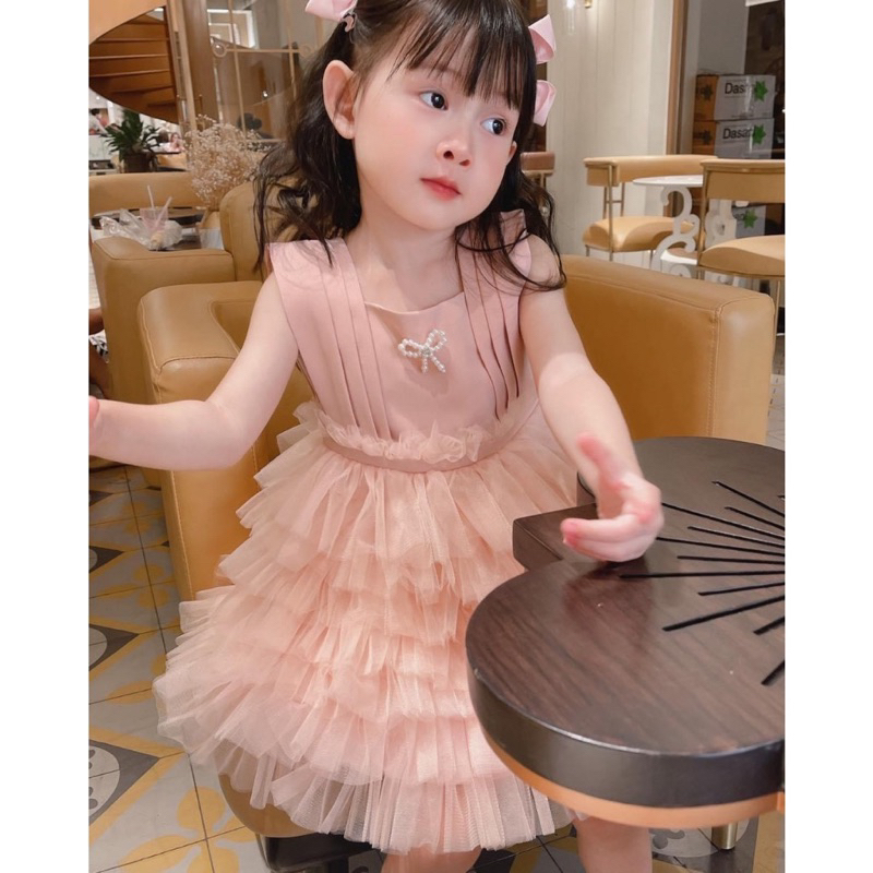 𝑳𝑨𝑫𝒀 𝑫𝑹𝑬𝑺𝑺 -👗Đầm Váy công chúa bé gái thiết kế cao cấp 7 tầng sang chảnh 1-10