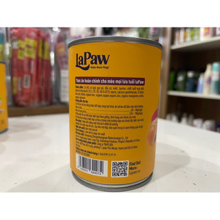 Pate lon Lapaw cho mèo mọi lứa tuổi (hộp 375gram)