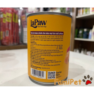 Pate lon Lapaw cho mèo mọi lứa tuổi (hộp 375gram)