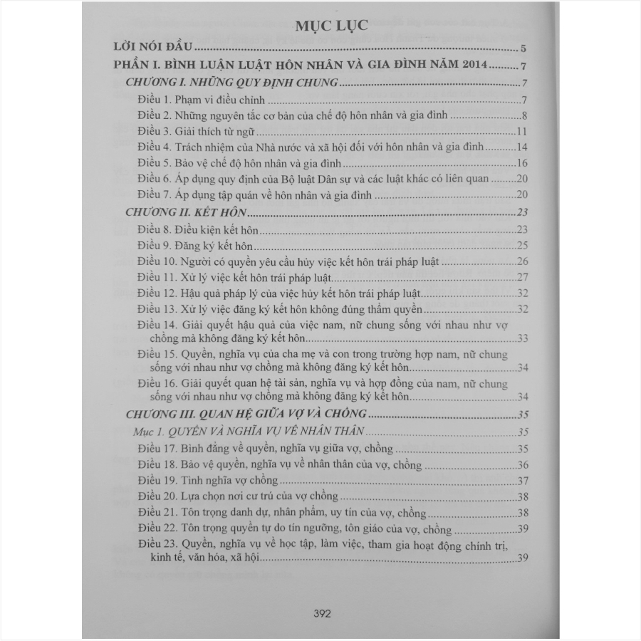 Sách Bình Luận Luật Hôn Nhân và Gia Đình do luật sư Nguyễn Thị Chi biên soạn - V1555D