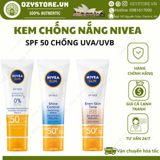 Kem chống nắng Nivea Shine Control SPF 50 UV Face