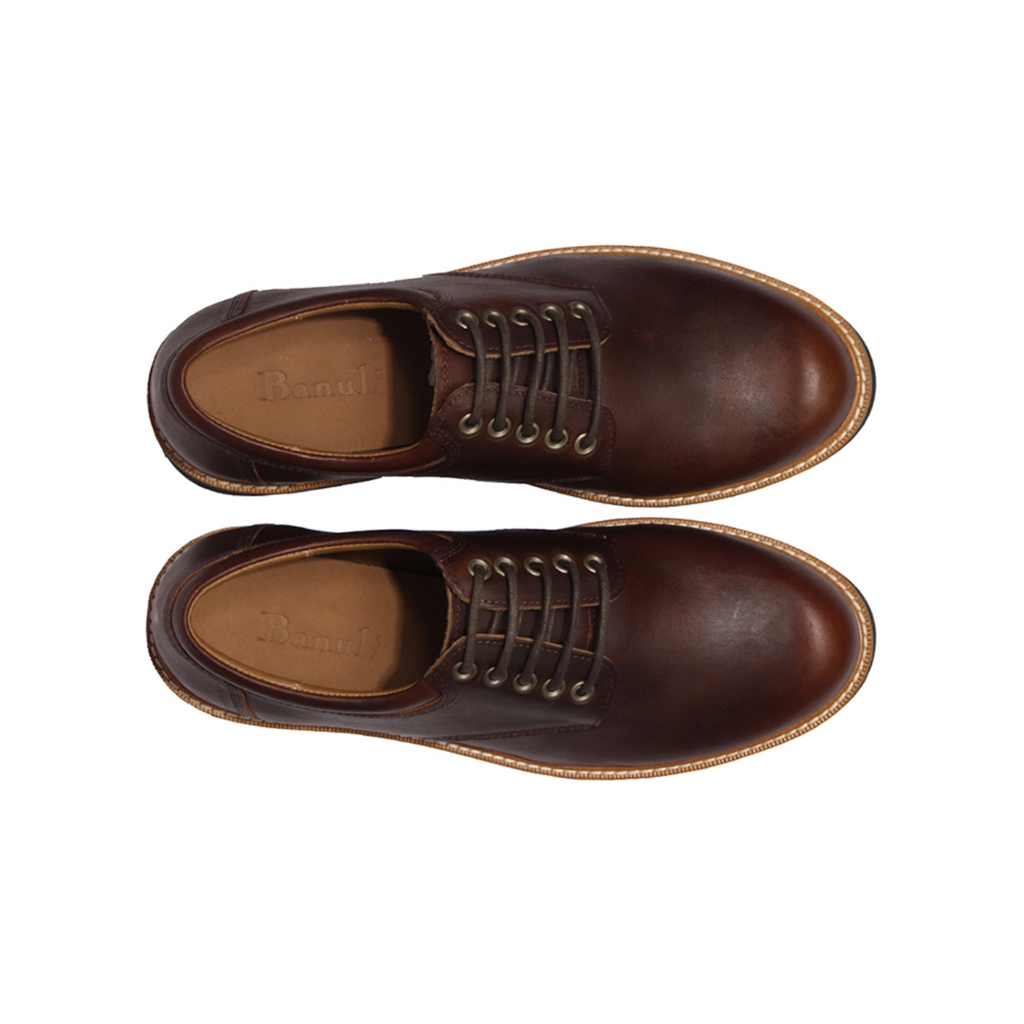 Giày Da Nam BANULI B2PD3C0 (Brown, Genuine Leather, Authentic Brand)