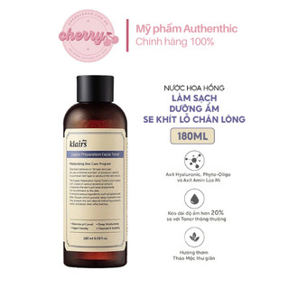 Nước hoa hồng Klairs Supple Preparation Facial Toner