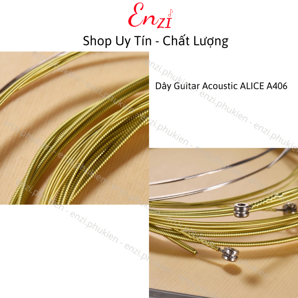 Dây đàn guitar acoustic Alice AW436 AW432 A206 A406 cỡ 11 chính hãng dây sắt cho đàn ghi ta ENzi