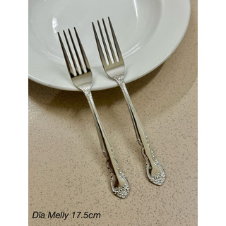 Dĩa inox cỡ trung Melly