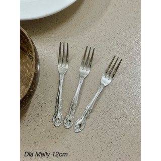 Dĩa inox cỡ trung Melly (Made in Japan)