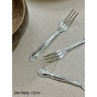 Dĩa inox cỡ trung Melly (Made in Japan)