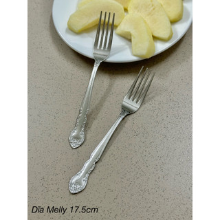 Dĩa inox cỡ trung Melly (Made in Japan)