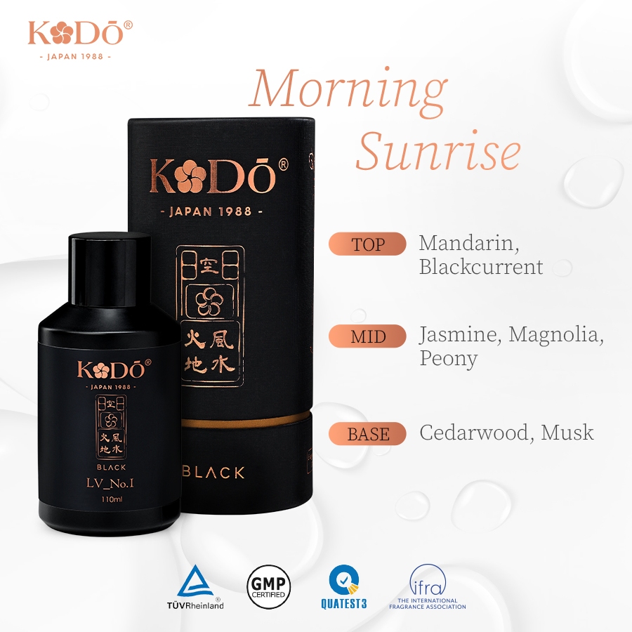 KODO - Morning Sunrise - Tinh Dầu Nước Hoa Nguyên Chất - BLACK - 15ml/110ml+ QUATEST3 tested