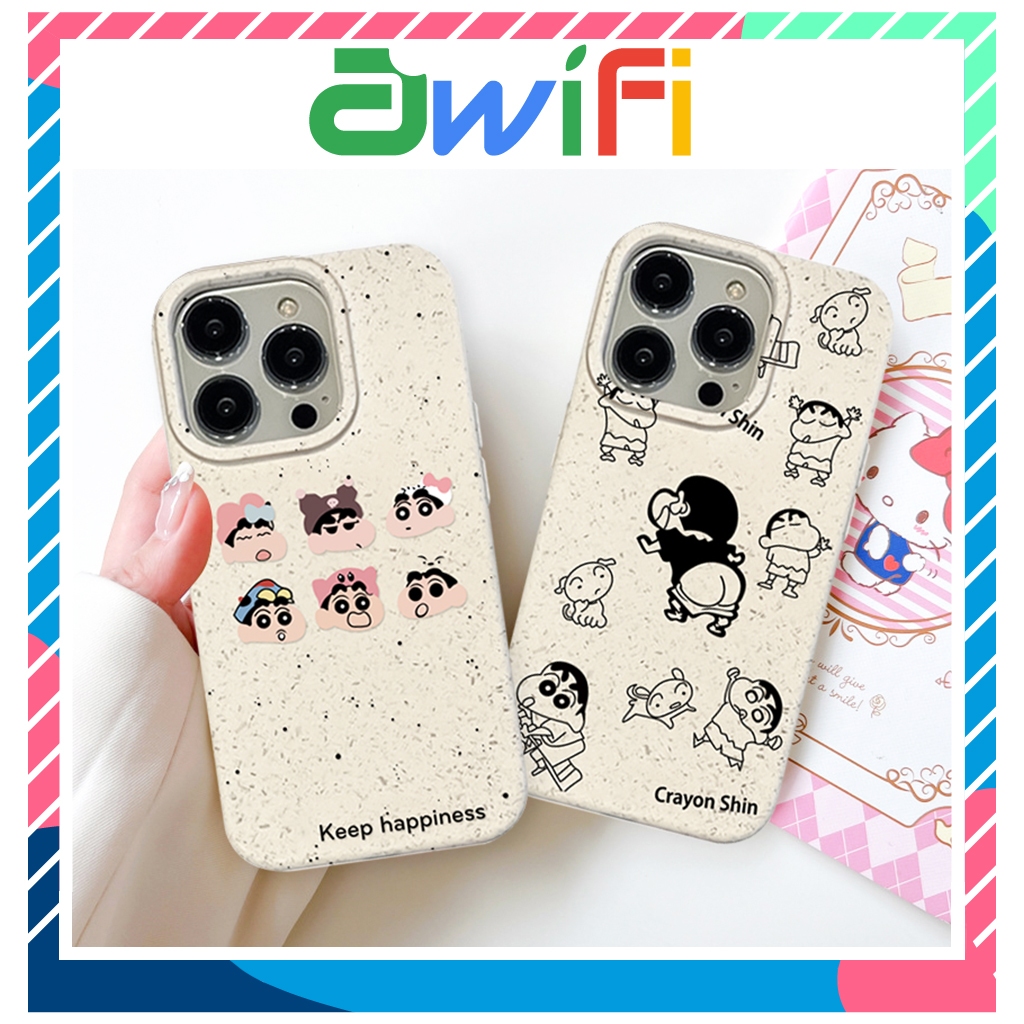 Ốp lưng iphone mềm thân thiện môi trường shin happy 6/6plus/7/8/plus/x/xs/11/12/13/14/15/pro/max/pro
