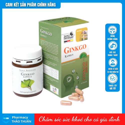 Bổ Não Ginko Kapseln Tăng Tuần Hoàn Não Chống Đột Quỵ – Dược phẩm Thanh Trang