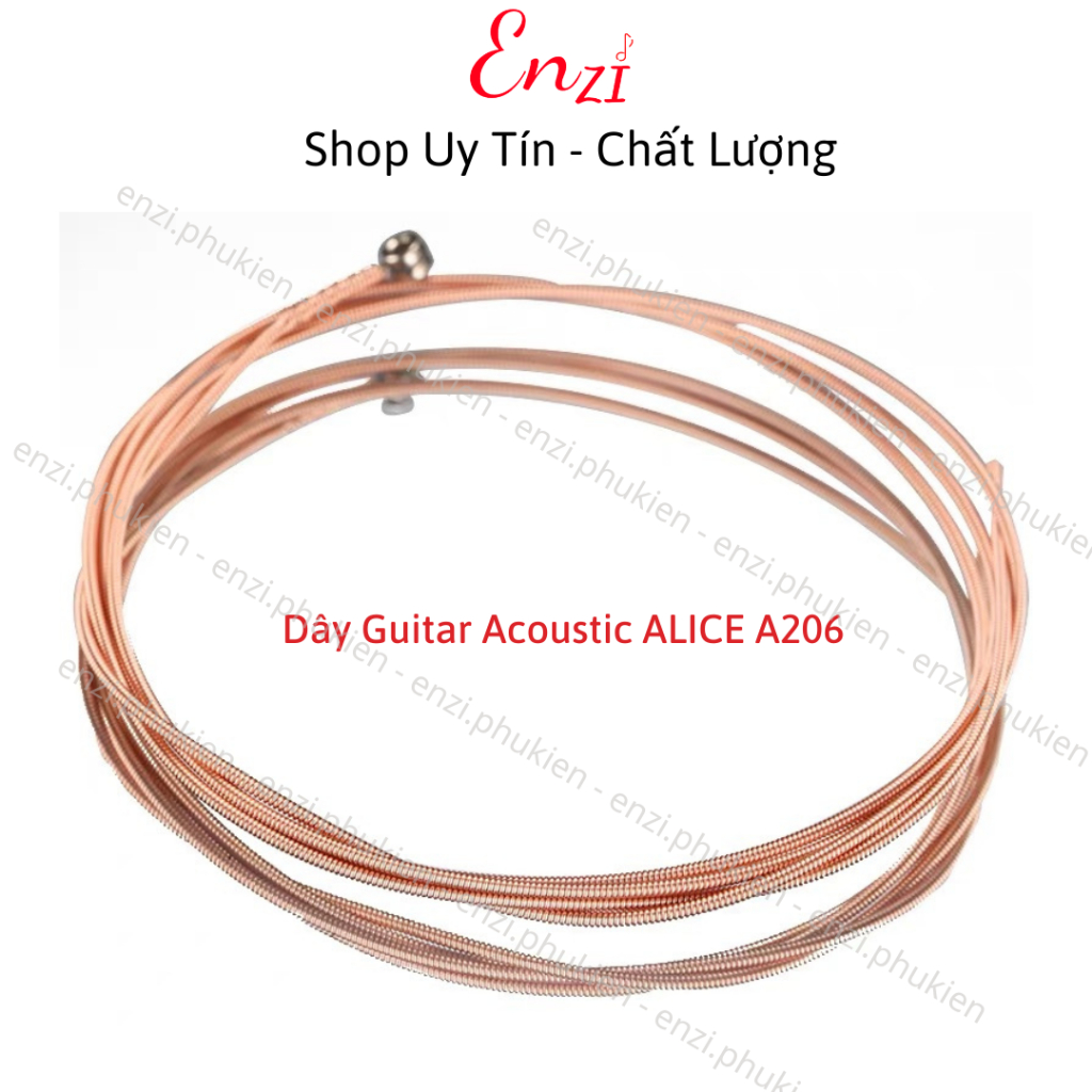 Dây đàn guitar acoustic Alice AW436 AW432 A206 A406 cỡ 11 chính hãng dây sắt cho đàn ghi ta ENzi