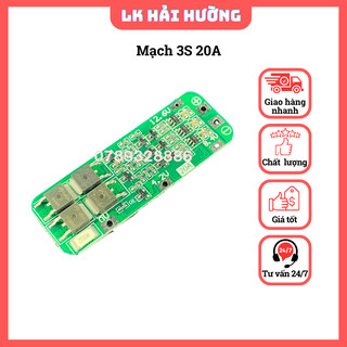 Mạch 3s 12.6v 10a 20a cho quạt và máy khoan nhỏ