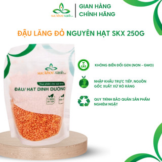 Đậu lăng đỏ nguyên hạt Sức Khỏe Xanh - 250g/túi - Nhập khẩu Canada chính hãng