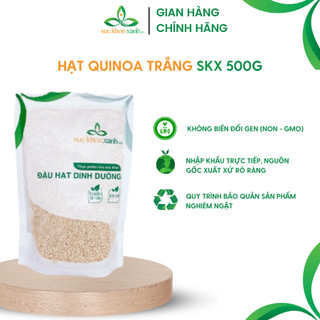 Hạt quinoa trắng (diêm mạch) Sức Khỏe Xanh - 500g/túi - Nhập khẩu từ Peru-Nam Mỹ chính hãng