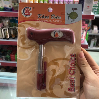 Dụng cụ khui dừa bằng inox siêu tiện dụng