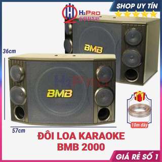 Đôi loa karaoke bmb 2000 1200w bass 30-5 đường tiếng , loa bmb bass 30 liên doanh xịn - h2pro