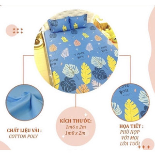 Sét 5 Món Chăn Hè Ga Gối,m6,m8 Nhiều Mẫu Lựa Chọn