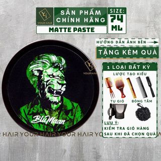 Sáp vuốt tóc BluMaan MONARCH MATTE PASTE Sư tử - 74ml