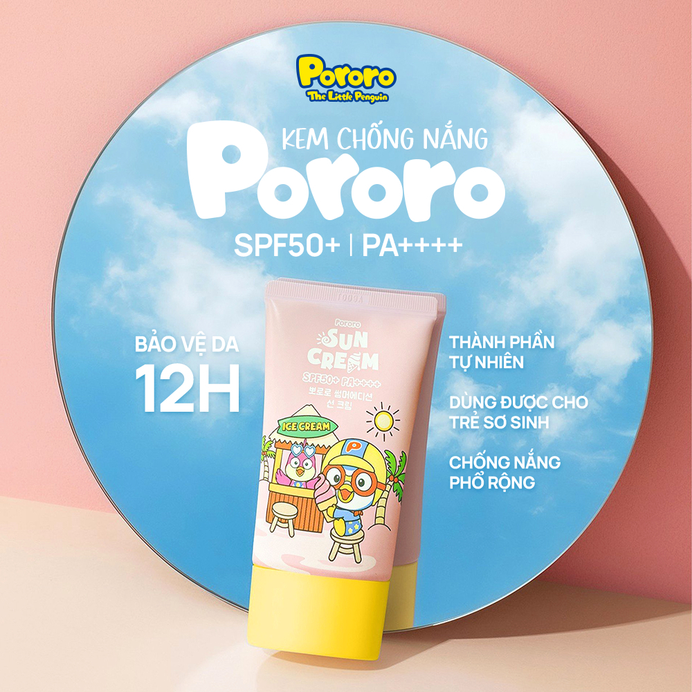 Kem Chống Nắng Cho Bé Pororo Sun Cream SPF50+/ PA++++ 40ml