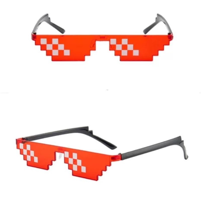 Kính đen ngầu nam nữ thug life 6 chấm - Kính mắt MINECRAFT siêu rẻ cho học sinh