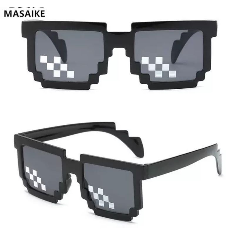 Kính đen ngầu nam nữ thug life 6 chấm - Kính mắt MINECRAFT siêu rẻ cho học sinh