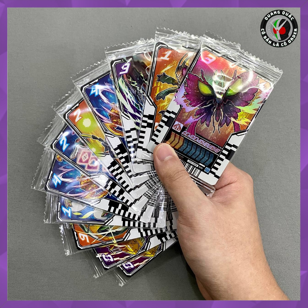 Update Liên Tục - Lẻ Thẻ bài Kamen Rider Gotchard Ride Chemy Trading Wafer Bánh Xốp
