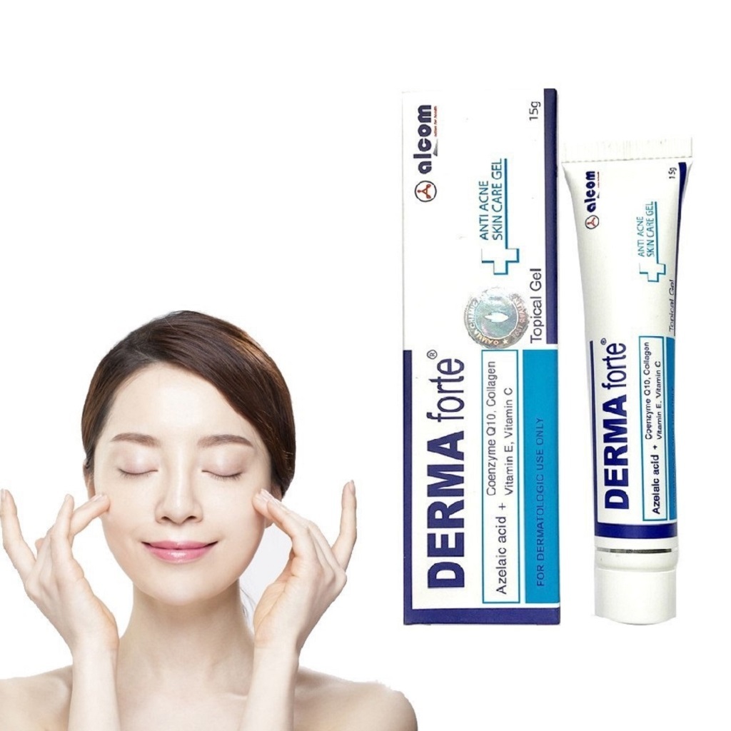 Derma Forte 15g - Gamma, Bản Thường / Advanced, Gel Giúp Giảm Mụn Trứng Cá, Ngừa Thâm, Mờ Sẹo, Da Dầu Mụn