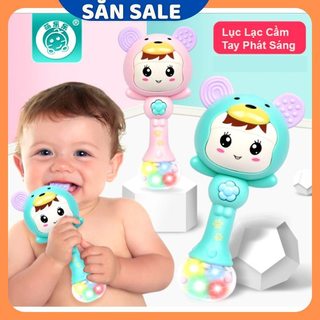 Đồ Chơi Lục Lạc, Gặm Nướu Cầm Tay Phát Sáng , Phát Nhạc