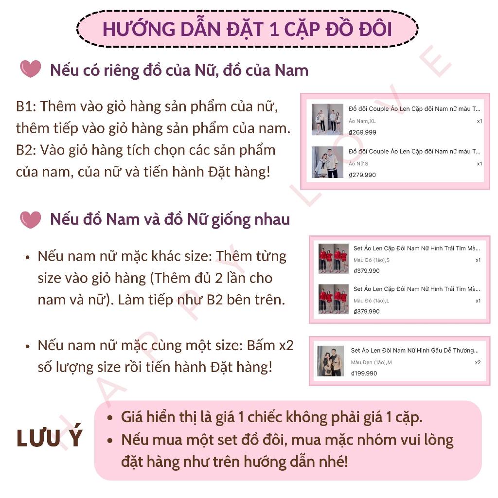 Set Đồ Đôi Couple Áo nam Váy nữ màu Be Kem thêu hình Trái tim Quảng Châu cao cấp cho các Cặp đôi nam nữ HAPPYLOVE H033