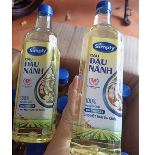 Dầu đậu nành simply-dầu ăn simply 1lit- date mới
