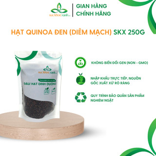 Hạt quinoa (diêm mạch) đen Sức Khỏe Xanh - 250g/túi - Nhập khẩu Peru-Nam Mỹ chính hãng