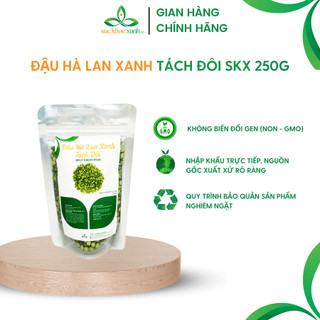 Đậu hà lan xanh tách đôi Sức Khỏe Xanh - 250g/túi - Nhập khẩu Canada chính hãng