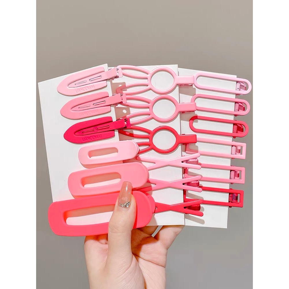 Kẹp tóc Sét 19 Món Cặp Tóc Mái Màu Hồng Ngọt Ngào Dễ Thương Cho Bạn Gái