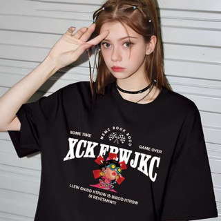 Áo thun unisex in chữ Some Time Game Over nền họa tiết cá tính