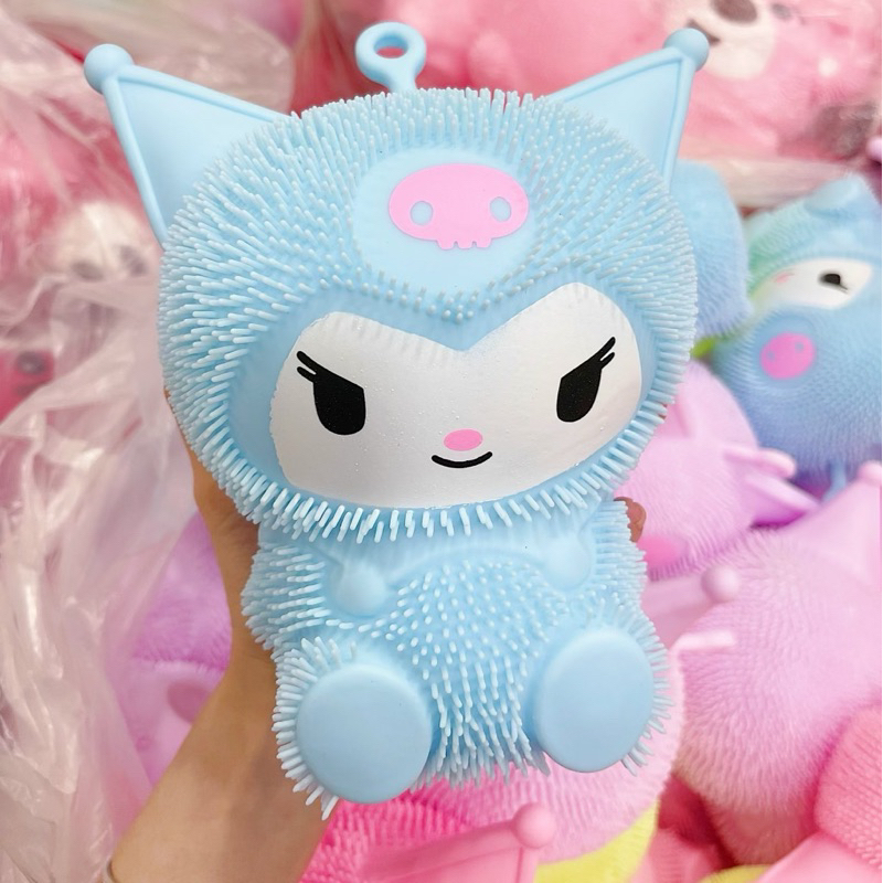 Gấu Dâu Lotso Bear, Kuromi Gai Đèn Mềm Siêu To 25cm Bóp Xả Stress