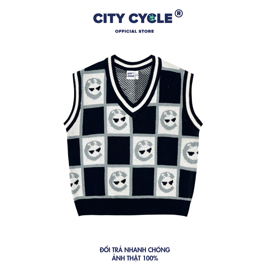 Áo Gile Len Local Brand Black Hole City Cycle form rộng oversize unisex