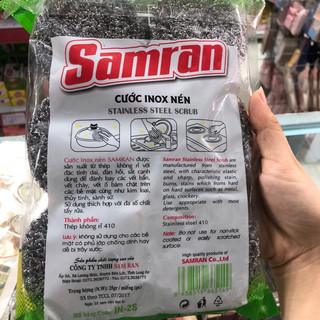 gói 6 miếng cước rửa chén inox Samran